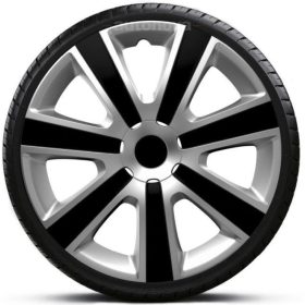 14"-os Vr Silver-Black dísztárcsa garnitúra (4darab)