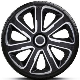   16"-os Livorno Carbon Silver-Black dísztárcsa garnitúra (4darab)