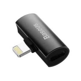   Baseus L46 Lightning ->  2x Lightning audioadapter fekete (CAL46-01)