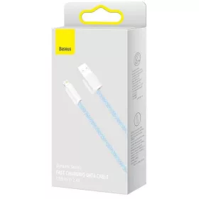   Baseus Dynamic USB-A - Lightning kábel 2.4A 1m kék (CALD000403)