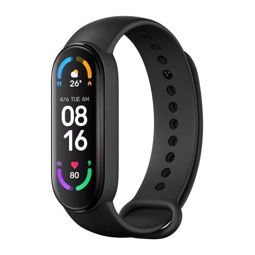 Xiaomi Mi Smart Band 6 aktivitásmérő, okoskarkötő fekete (BHR4951GL)