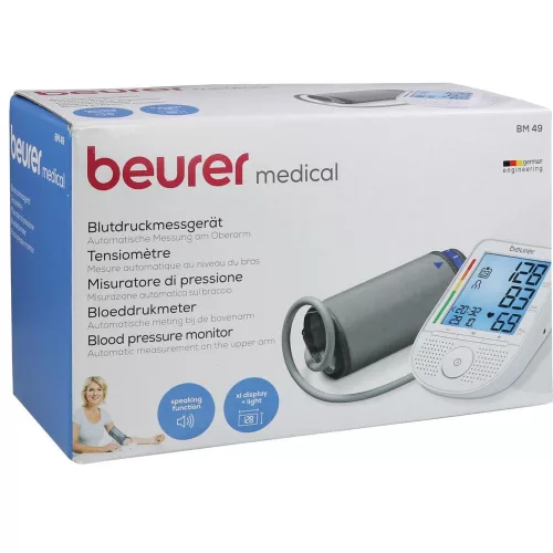 Beurer BM 49 felkaros vérnyomásmérő "beszélő" funkcióval (RO, PL, CZ, HU)