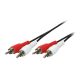 Logilink Audiokábel, 2xRCA/M - 2xRCA/M, fekete, 2,5 m (CA1039)