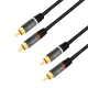 Logilink Audiokábel, 2x RCA/M - 2x RCA/M, fém, 1,5 m (CA1203)