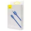 Baseus Crystal Shine USB-Lightning töltőkábel , 2,4A, 1.2 m, kék (CAJY000003)