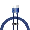 Baseus Crystal Shine USB-Lightning töltőkábel , 2,4A, 1.2 m, kék (CAJY000003)