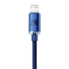 Baseus Crystal Shine USB-Lightning töltőkábel , 2,4A, 1.2 m, kék (CAJY000003)