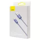 Baseus Crystal Shine USB-A - Lightning kábel 2m lila (CAJY000105)