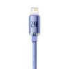 Baseus Crystal Shine USB-A - Lightning kábel 2m lila (CAJY000105)