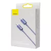 Baseus Crystal Shine USB-C-Lightning töltőkábel, 20W, PD, 1.2m, lila (CAJY000205)