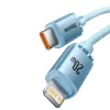 Baseus Type-C - Lightning cable Crystal Shine Series Lightning Fast Charging Power Delivery 20W 1,2m Light Blue (CAJY001303)