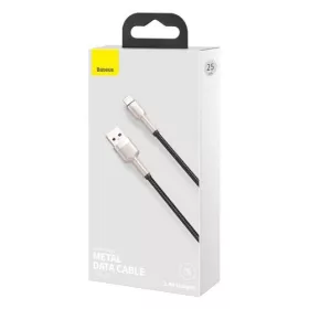  Baseus Cafule USB-A - Lightning kábel 0.25m fekete (CALJK-01)