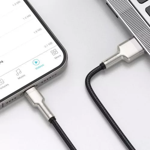Baseus Cafule USB-A - Lightning kábel 0.25m fekete (CALJK-01)