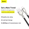 Baseus Cafule USB-A - Lightning kábel 0.25m fekete (CALJK-01)