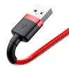 Baseus Cafule USB-Lightning töltőkábel 0.5m piros (CALKLF-A09)