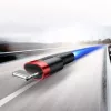 Baseus Cafule USB-Lightning töltőkábel 0.5m piros (CALKLF-A09)