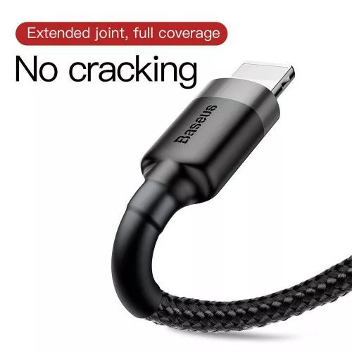 Baseus Cafule USB-Lightning töltőkábel 0.5m fekete (CALKLF-AG1)