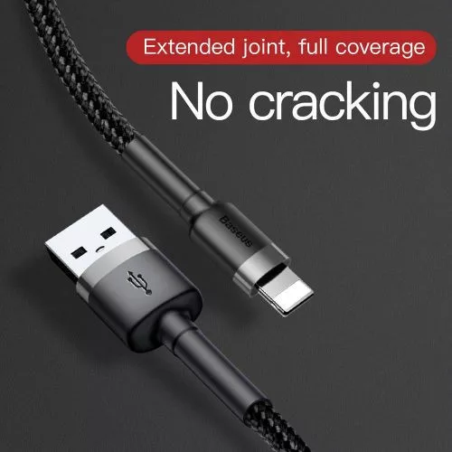 Baseus Cafule USB-Lightning töltőkábel 0.5m fekete (CALKLF-AG1)