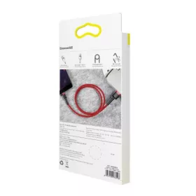   Baseus Cafule USB-Lightning töltőkábel, 2.4A, 1m, piros (CALKLF-B09)