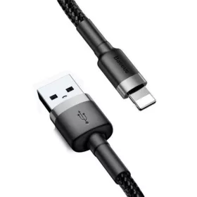   Baseus Cafule USB-Lightning töltőkábel 1m szürke-fekete (CALKLF-BG1)