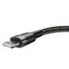 Baseus Cafule USB-Lightning töltőkábel 1m szürke-fekete (CALKLF-BG1)