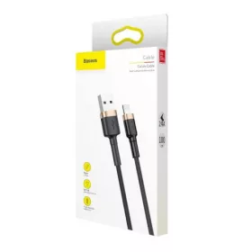   Baseus Cafule USB - Lightning töltőkábel 1m fekete (CALKLF-BV1)