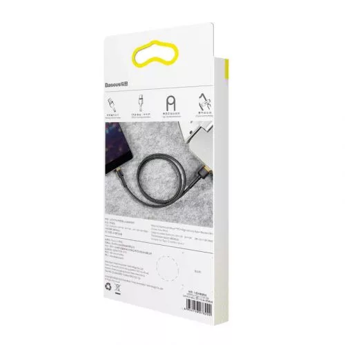 Baseus Cafule USB - Lightning töltőkábel 1m fekete (CALKLF-BV1)