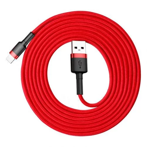 Baseus Cafule USB-A - Lightning kábel 2 m piros (CALKLF-C09)
