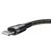 Baseus Cafule USB / Lightning töltőkábel 2 m szürke-fekete (CALKLF-CG1)