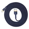 Baseus Cafule USB-Lightning töltőkábel  2m sötétkék (CALKLF-CV3)
