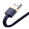 Baseus Cafule USB-Lightning töltőkábel  2m sötétkék (CALKLF-CV3)