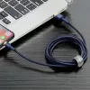 Baseus Cafule USB-Lightning töltőkábel  2m sötétkék (CALKLF-CV3)