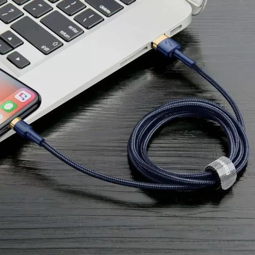 Baseus Cafule USB-Lightning töltőkábel  2m sötétkék (CALKLF-CV3)