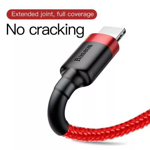 Baseus Cafule USB-Lightning töltőkábel 3 m piros (CALKLF-R09)