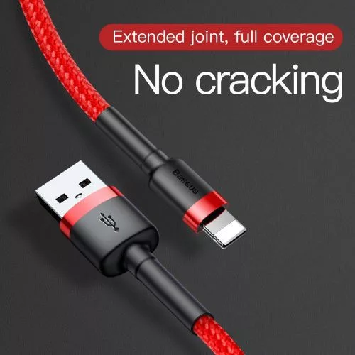 Baseus Cafule USB-Lightning töltőkábel 3 m piros (CALKLF-R09)