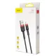 Baseus Cafule USB-Lightning töltőkábel 3 m fekete-piros (CALKLF-R91)