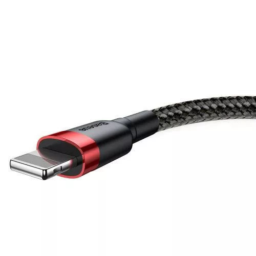 Baseus Cafule USB-Lightning töltőkábel 3 m fekete-piros (CALKLF-R91)