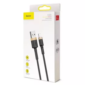   Baseus Cafule USB-A -  Lightning kábel 3m arany-fekete (CALKLF-RV1)