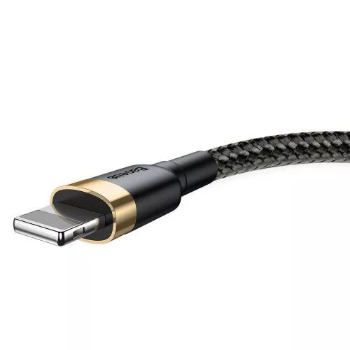 Baseus Cafule USB-A -  Lightning kábel 3m arany-fekete (CALKLF-RV1)