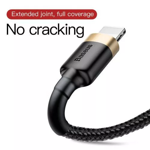 Baseus Cafule USB-A -  Lightning kábel 3m arany-fekete (CALKLF-RV1)