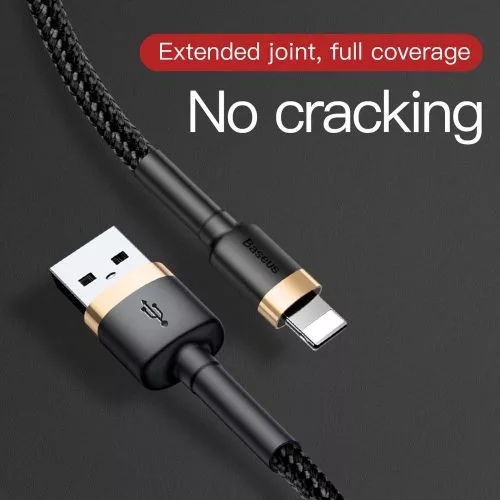 Baseus Cafule USB-A -  Lightning kábel 3m arany-fekete (CALKLF-RV1)