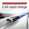 Baseus Cafule USB-A -  Lightning kábel 3m arany-fekete (CALKLF-RV1)