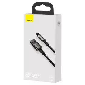   Baseus Tungsten Gold USB-A - Lightning kábel 2,4A 1m fekete (CALWJ-01)