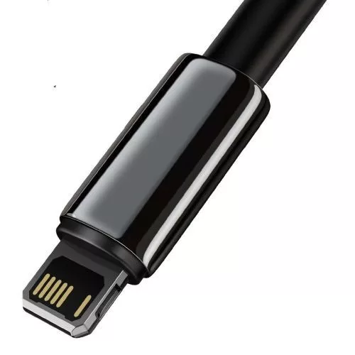 Baseus Tungsten Gold USB-A - Lightning kábel 2,4A 1m fekete (CALWJ-01)