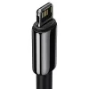 Baseus Tungsten Gold USB-A - Lightning kábel 2,4A 1m fekete (CALWJ-01)