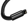 Baseus Tungsten Gold USB-A - Lightning kábel 2,4A 1m fekete (CALWJ-01)