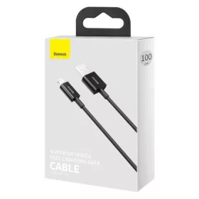   Baseus Superior USB töltőkábel, 2,4 A, 1 m, fekete (CALYS-A01)