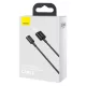 Baseus Superior USB töltőkábel, 2,4 A, 1 m, fekete (CALYS-A01)
