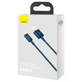   Baseus Superior USB töltőkábel, 2,4 A, 1 m, kék (CALYS-A03)