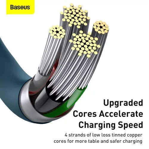 Baseus Superior USB töltőkábel, 2,4 A, 1 m, kék (CALYS-A03)